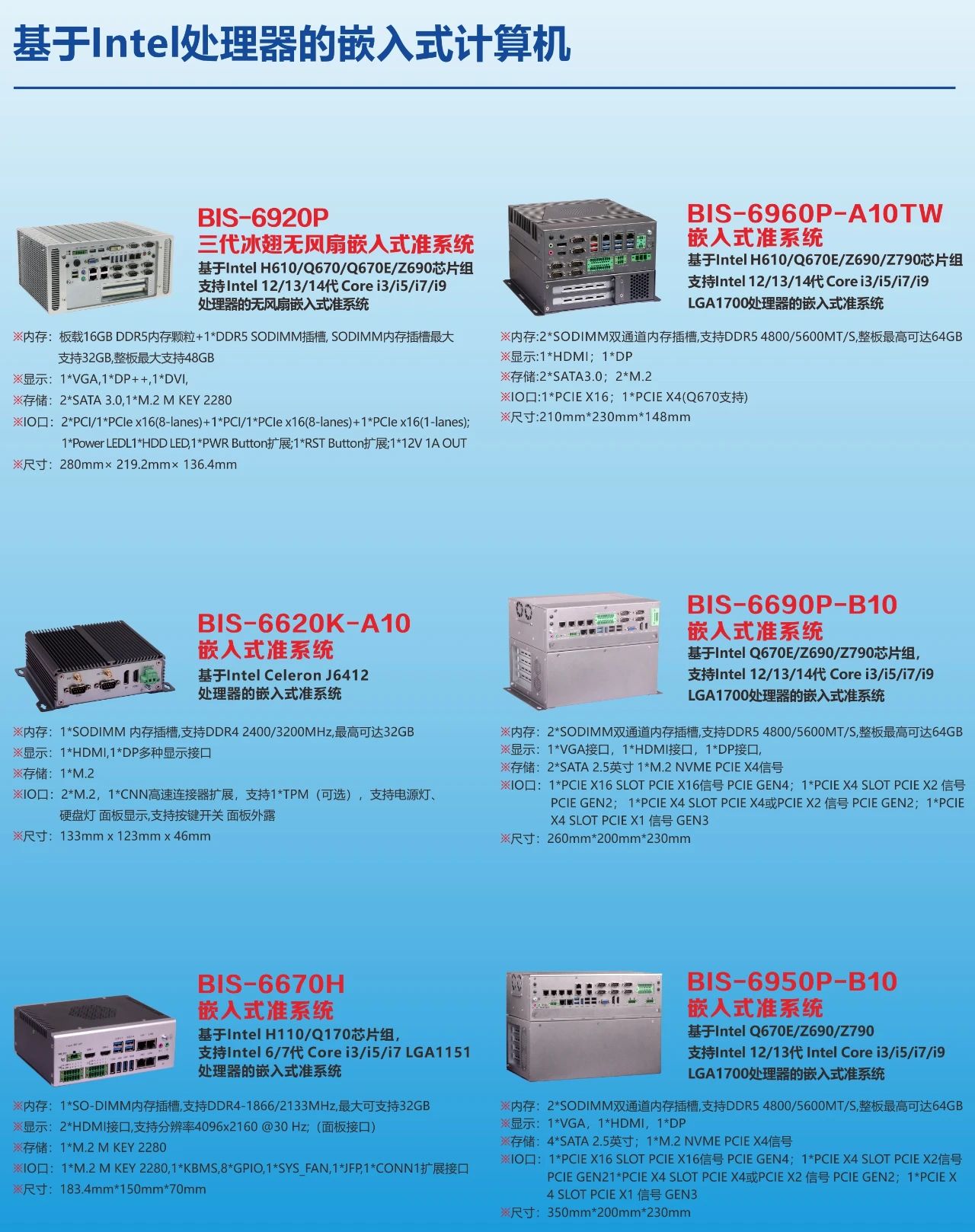 華北工控基于Intel處理器的嵌入式計算機(jī)